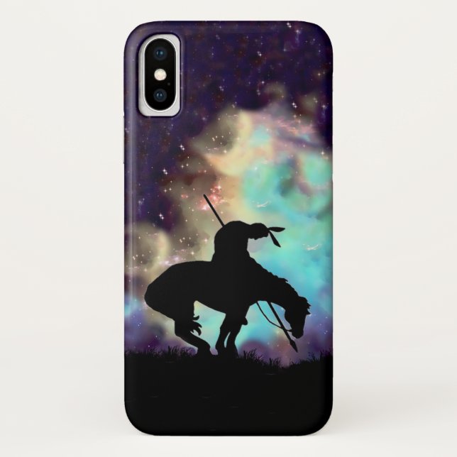 The End of the Trail Silhouette IPhone case (Back)
