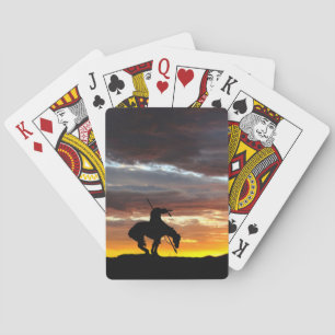 The End of the Trail Silhouette Playing Cards
