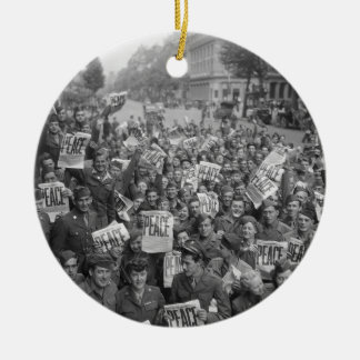 The End of WW2 Ceramic Tree Decoration