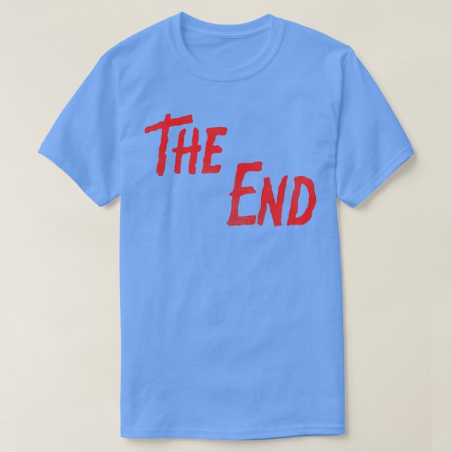 THE END Retro Horror End Credits T-Shirt (Design Front)