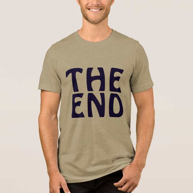 The End Warrior T-Shirt | Front & Back Print Tri-Blend Shirt (Front)