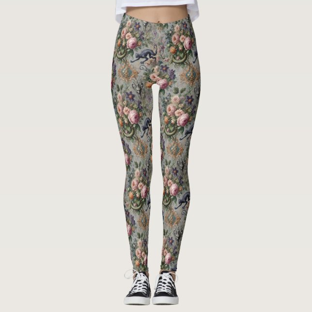 The Endangered Lavender Lycan – Gothic  Leggings (Front)