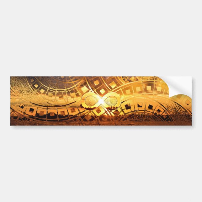 The Endless Sunset Over Our Golden Elysian Fields Bumper Sticker (Front)