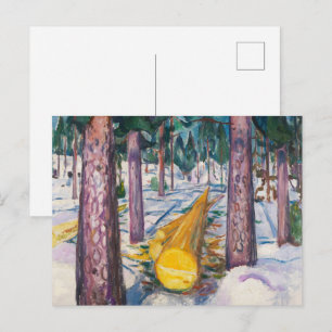 The Enduring Moment,The Yellow Log by Edvard Munch Postcard