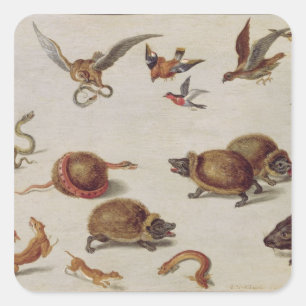 The Enemies of Snakes Square Sticker