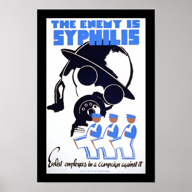 The Enemy is Syphilis Poster (Front)