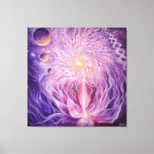 The energy of life in the universe canvas print