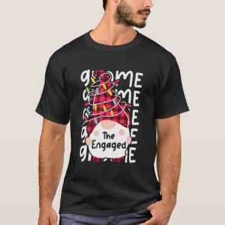The Engaged Gnome Matching Family Christmas Lights T-Shirt