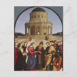The Engagement of the Virgin Mary by Raphael      Postcard