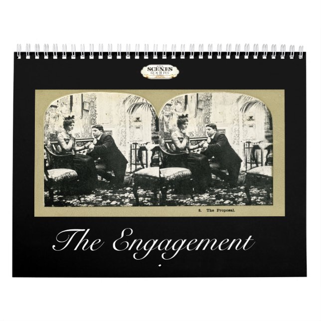 The Engagement Story Vintage Stereoviews Calendar (Cover)