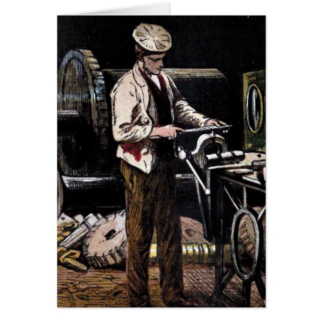 " The Engineer" Vintage Illustration (Front)