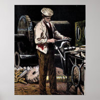 " The Engineer" Vintage Illustration