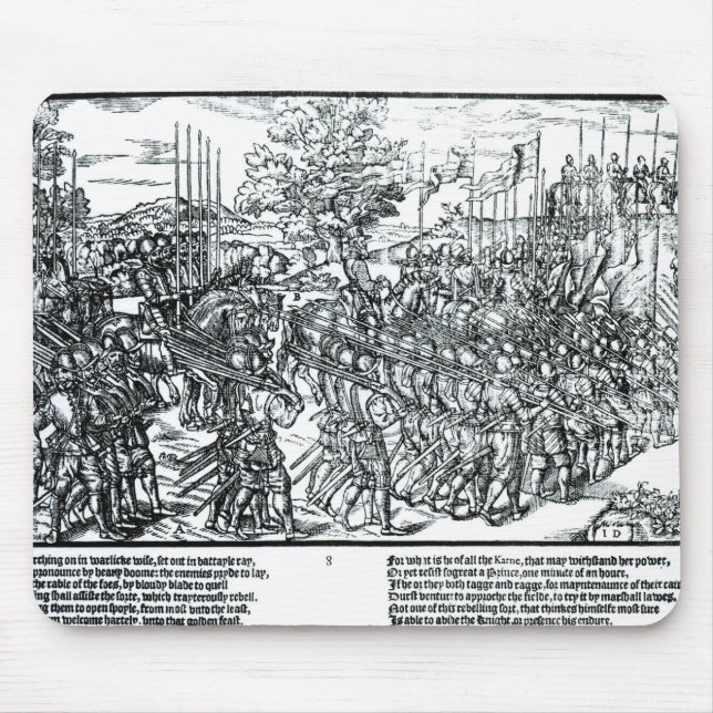The English Army Marching with Sir Henry Sidney Mouse Pad (Front)