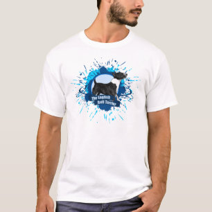 The English Bull Terrier SPLASH blue T-Shirt