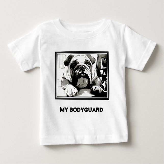 The " English Bulldog" Collection Baby T-Shirt (Front)