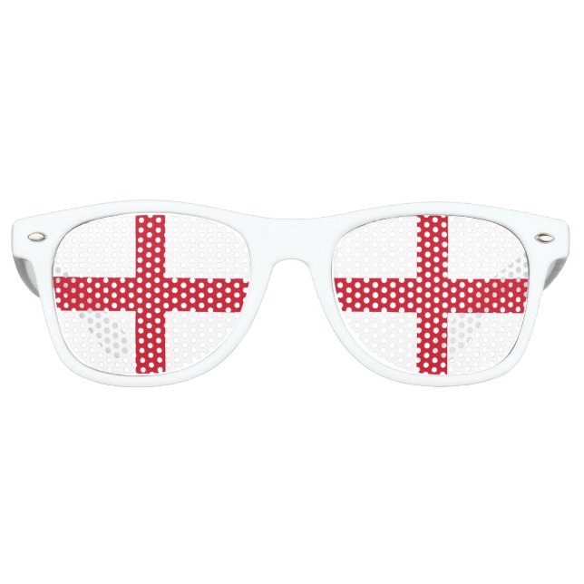 The English colour | Flag of England Retro Sunglasses (Front)