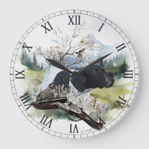 The English Pointer Large Clock