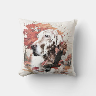The English Setter, Passion Hunting Cushion