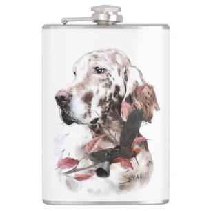 The English Setter,  Passion Hunting Hip Flask