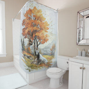 The English Setter, Passion Hunting Shower Curtain