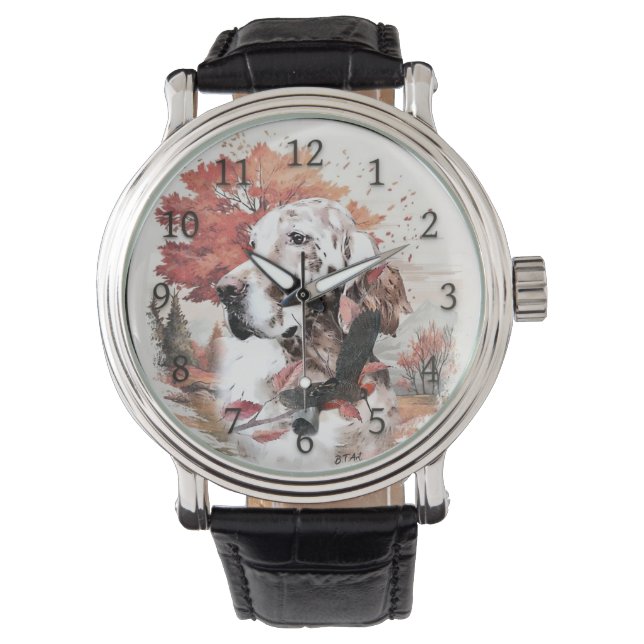 The English Setter,  Passion Hunting Watch (Front)