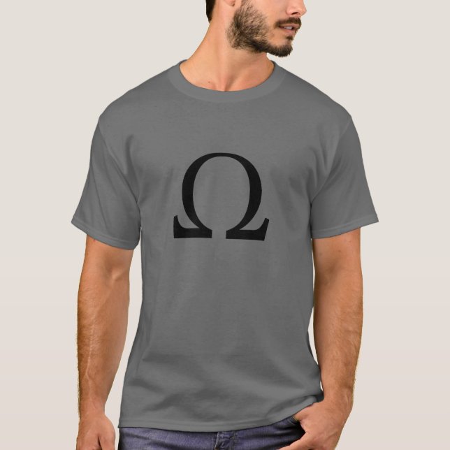 The Enlightened Geek Tee: Ohm vs. Om T-Shirt (Front)
