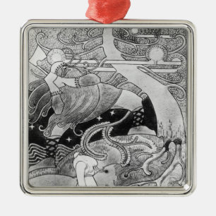 The Enormous Oak Tree is Cut Down Metal Tree Decoration