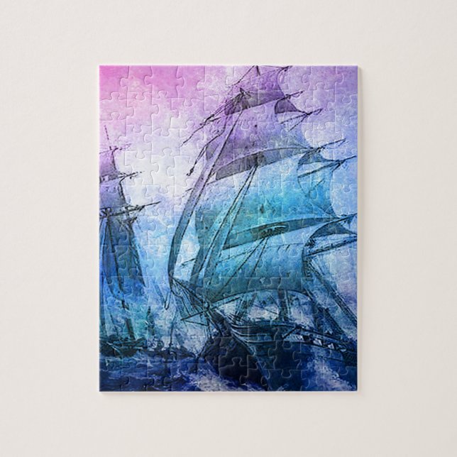 THE ENTERPRISE AND THE FLAMBEAU JIGSAW PUZZLE (Vertical)