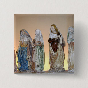 The Entombment, 1490 (painted stone) (detail) 3 15 Cm Square Badge