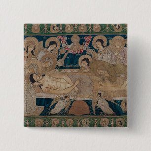 The Entombment, Moscow School, 1678 15 Cm Square Badge