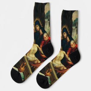 The Entombment of Christ Juan Rodríguez Juarez Socks