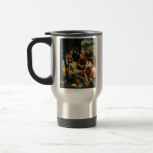 The Entombment of Christ Juan Rodríguez Juarez Travel Mug