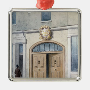 The Entrance to Coachmakers Hall, 1854 Metal Tree Decoration