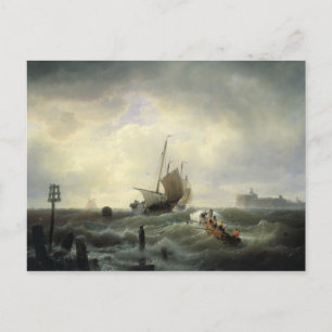 The Entrance to the Harbour at Hellevoetsluys Postcard