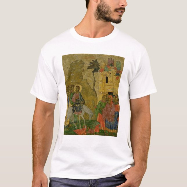 The Entry into Jerusalem, Russian icon T-Shirt (Front)