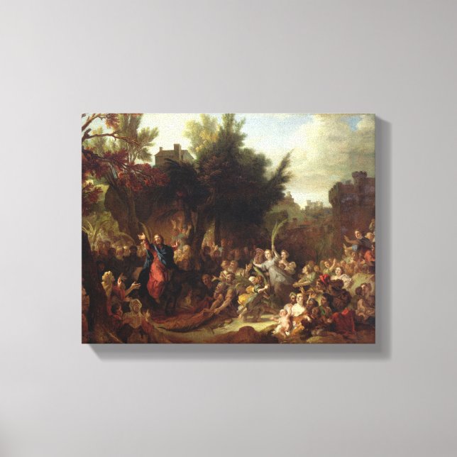 The Entry of Christ into Jerusalem, c.1720 Canvas Print (Front)