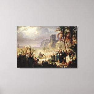 The Entry of Christ into Jerusalem Canvas Print