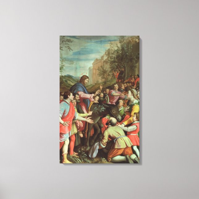 The Entry of Christ into Jerusalem Canvas Print (Front)
