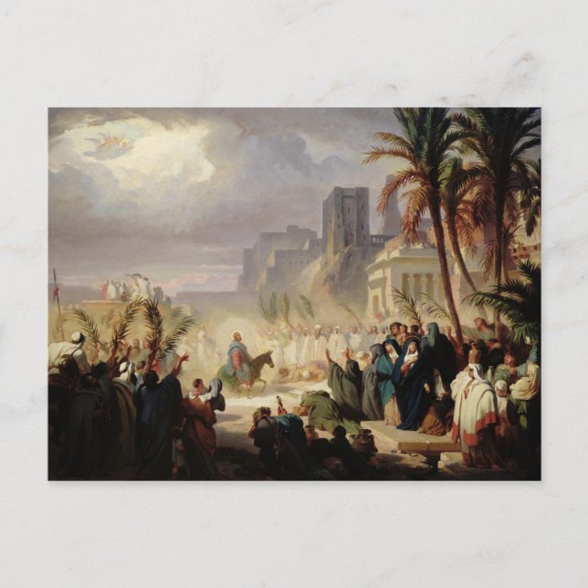 The Entry of Christ into Jerusalem Postcard (Front)