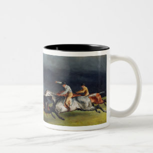 The Epsom Derby, 1821 Two-Tone Coffee Mug