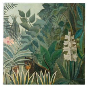 The Equatorial Jungle, 1909 (oil on canvas) Tile
