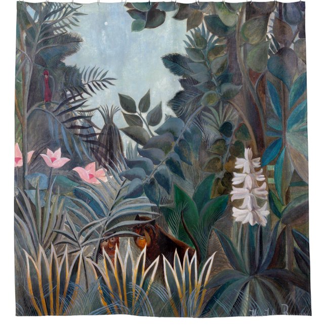 The Equatorial Jungle Shower Curtain (Front)