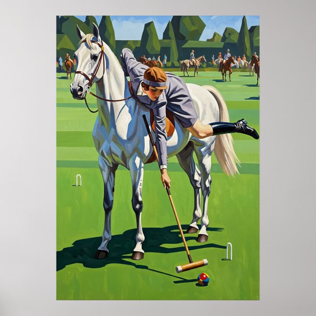 The Equestrian Croquet Champion Poster (Front)