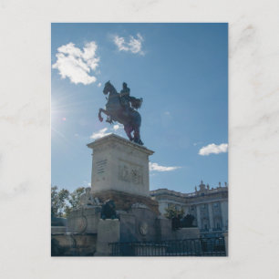 The equestrian statue of Philip IV Postcard