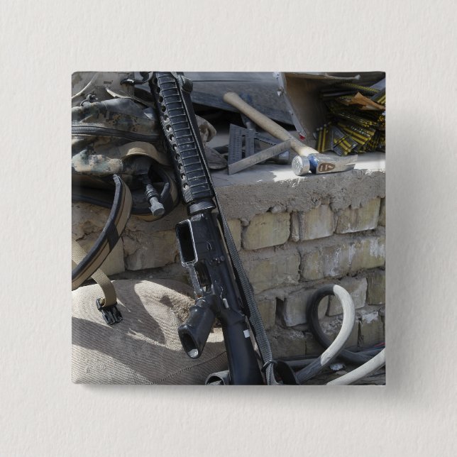 The equipment of a Marine 15 Cm Square Badge (Front)