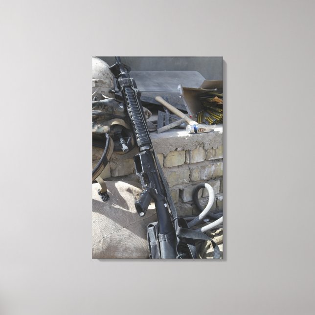 The equipment of a Marine Canvas Print (Front)