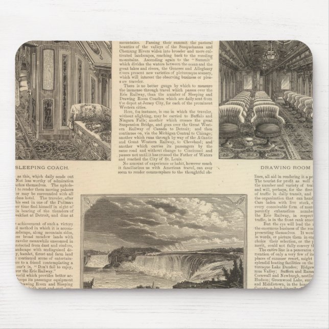 The Erie Railway Mouse Pad (Front)