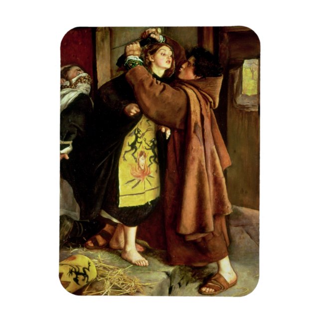 The Escape of a Heretic, 1559, 1857 (oil on canvas Magnet (Vertical)