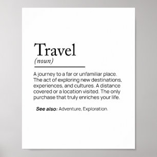 The Essence of Travel Poster