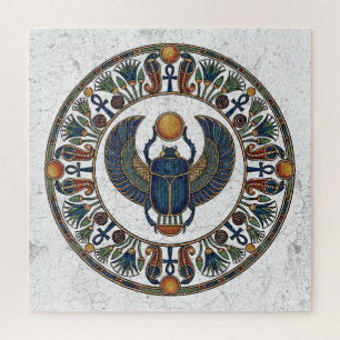 The Eternal Push: Sacred Scarab Khepri Jigsaw Puzzle